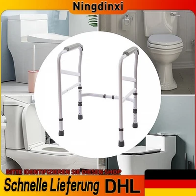 Toilettenstütze WC-Aufstehhilfe Toilettengestell Stützhilfe Einstellbare 100kg - Bild 1 von 4