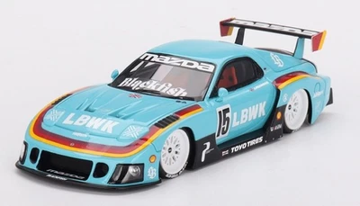 TSM MODEL - MAZDA RX-7 LB-SUPER SILHOUETTE Liberty Walk Europe 2024 blu - 1/4... - Immagine 1 di 3