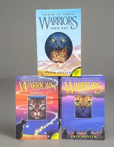 Warriors the New Prophecy DAWN/SUNSET and Power of three OUTCAST lot of 3 - Picture 1 of 6