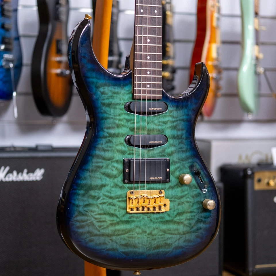 Fernandes FGZ-420 Electric Guitar (Blue Burst) (Pre-Owned, 1990's MIJ) - image 1 of 4