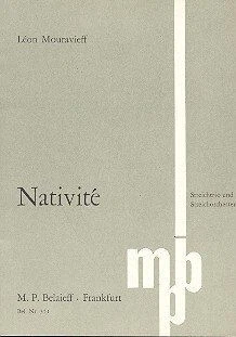 Nativité Léon Mouravieff Studyscore String Trio and String Orchestra M.P. Belaie - Image 1 of 1
