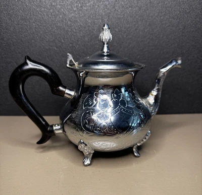 4ft Retro Metal Teapot - Authentic Vintage Maghreb Style - Image 1 of 4