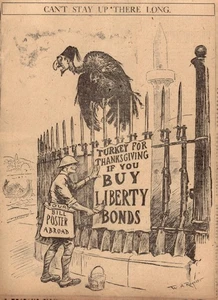 William Allen Rogers NY Herald 1918 "non posso stare in piedi" giornale cartone animato originale - Foto 1 di 1