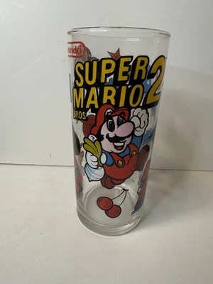Vaso promocional vintage Super Mario Bros 2 Nintendo 1989 como nuevo Foto 1 de 4