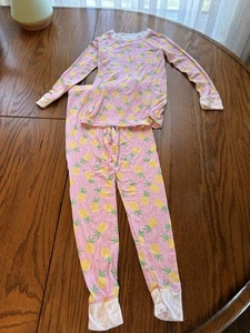 Set Pigiama Stitchy Fish Bambina 2 Pezzi Tema Ananas 5/6 Bambù Rayon - Foto 1 di 6
