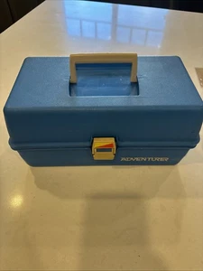 Vintage Tackle Box - Adventurer Blue Pull Out Storage Tackle Box PA-102 - Bild 1 von 12