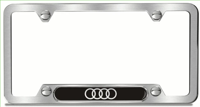 Genuine Audi Audi Rings License Plate Frame ZAW-071-801-H-XZ2 - Image 1 of 1