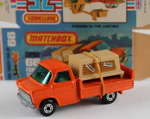 Matchbox Superfast Nº 66C Ford Transit naranja verde oliva decoración. disco verde - Imagen 1 de 10