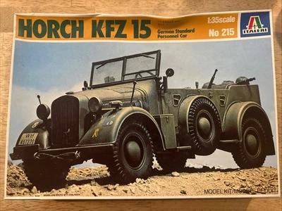 Italeri HORCH Kfz 15 GERMAN Standard Personnel FIELD CAR 1:35 Complete (A11) - Image 1 of 3