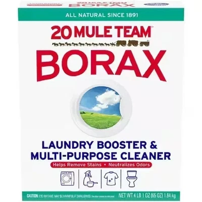BORAX 20 Mule Team Laundry Detergent All Natural Booster Multi Cleaner-65Oz