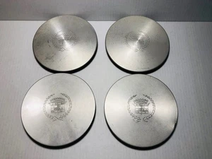 1996-99 Cadillac DeVille Seville Center Cap Set of 4 Small Emblem 9593128 OEM ✅ - Picture 1 of 7