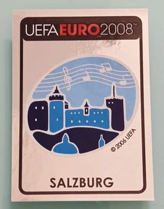 SALZBURG City Logo Figurine Panini EURO 2008 Original Sticker Badge MINT #8 - Picture 1 of 2