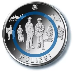 10 Euro "Polizei" 2024 Serie "Im Dienst der Gesellschaft" -F- Stuttgart - Bild 1 von 2
