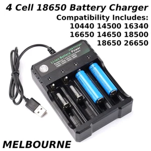 18650 / Universal 4 Slot Battery Charger Display Smart For Li-Ion Ni-MH/Ni-Cd - Picture 1 of 6