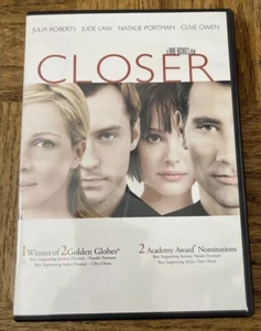 Closer (DVD, 2005) Natalie Portman Julia Roberts Clive Owen Jude Law - Picture 1 of 2