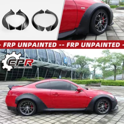 Para Infiniti G37 Cupé FRP Guardabarros Delantero/Trasero Rueda Llamaradas Arco +50mm Foto 1 de 4