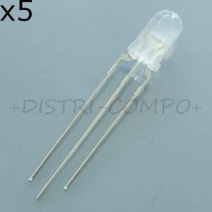L-59EGW Led bicolore rouge et verte 5mm 60° 625NM Kingbright RoHS (lot de 5) - Picture 1 of 1