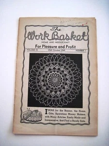 Oct. 1949 "The Workbasket" Magazine w/ Needlecraft for Pleasure & Profit * - Picture 1 of 7