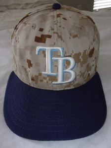 New Era 59Fifty Tampa Bay Rays "On-Field" 2014 Memorial Day Cap — Size 7-5/8 - Picture 1 of 10