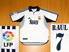 Real Madrid RAUL shirt 2000 2001 jersey soccer camisa L LARGE camiseta