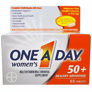 One A Day Women's 50+ Multivitamin & Multimineral Supplement Tablets 65Ct 6 Pack - Picture 1 of 1