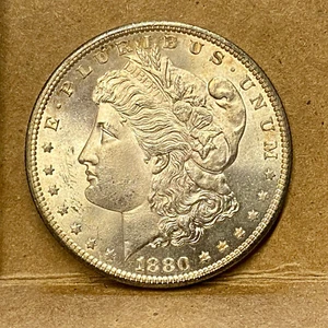1880 S MORGAN DOLLAR NICE TONED UNC - Imagen 1 de 2