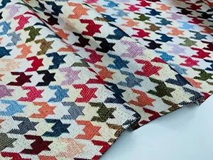 Pata de gallo tejido tapiz tela decoración del hogar tapiz cortinas material ... - Imagen 1 de 7