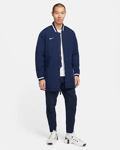 Nike Dugout Full Zip Jacket Parka Navy Blue SIZE M - Picture 1 of 6