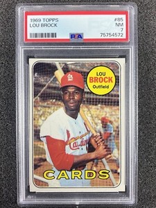 1969 Topps Lou Brock #85 PSA 7 NM Cardinals HOF JUST GRADED NICE CORNERS LOOK