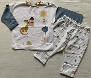 BNWT 2 piece Baby Boys Top Leggings Outfit/Set size 6-9 months NEXT - Picture 1 of 9