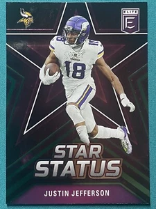 2023 Donruss Elite JUSTIN JEFFERSON #6 STAR STATUS Minnesota Vikings - Picture 1 of 2