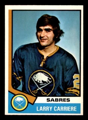 1974 OPC O-Pee-Chee Hockey #43 Larry Carriere EX/MT - Image 1 of 2