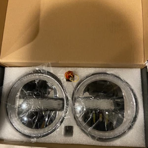 Proyector de faros LED 2 piezas 7 pulgadas haz alto/bajo DRL para Jeep Wrangler JK TJ LJ CJ - Imagen 1 de 12