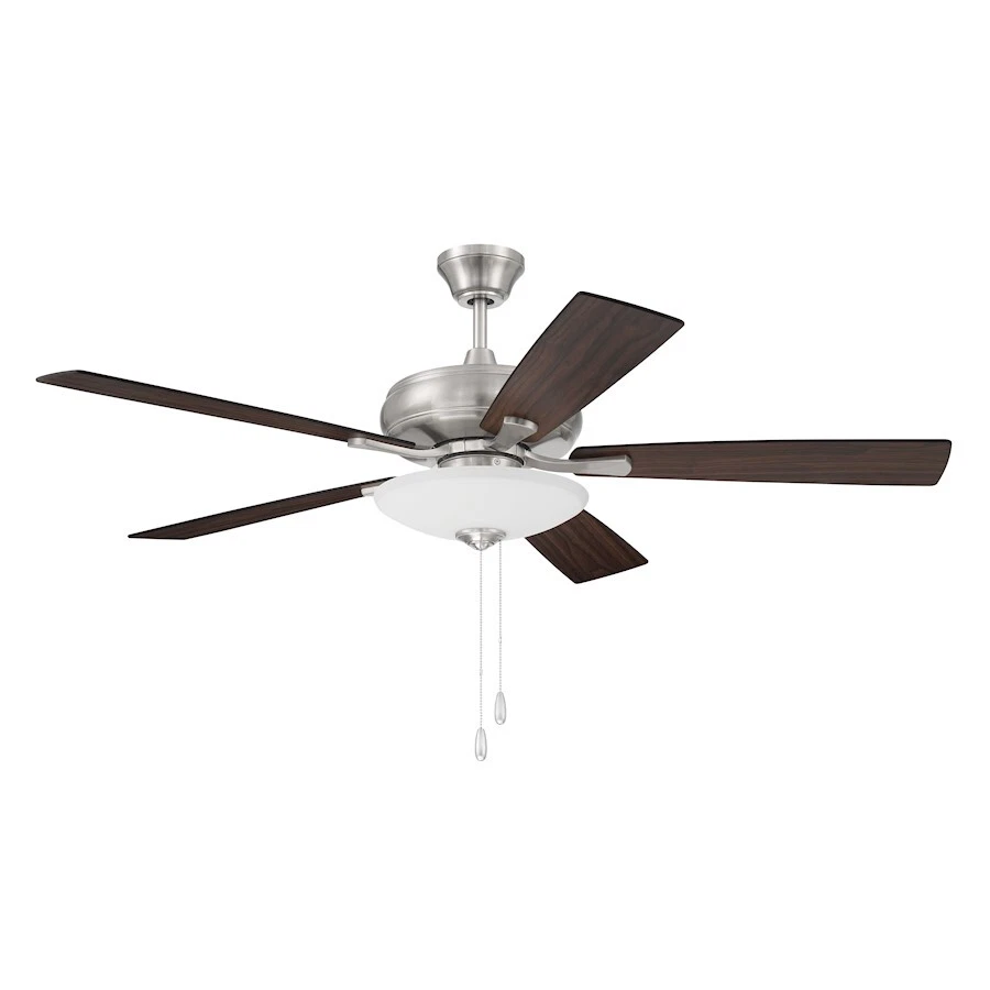 Craftmade 52" Eos Fan/3Lt Light Kit, NK/Drift/Walnut/Frost - ECF111BNK5-DWWLN - Image 1 of 1