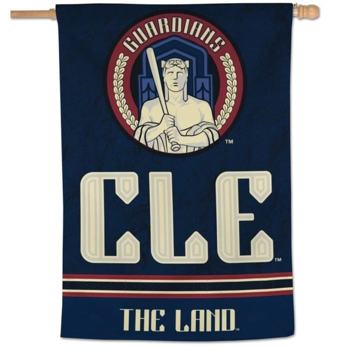 CLEVELAND GUARDIANS CITY CONNECT 28" X 40" HOUSE FLAG WALL BANNER MLB LICENSED - Image 1 of 1