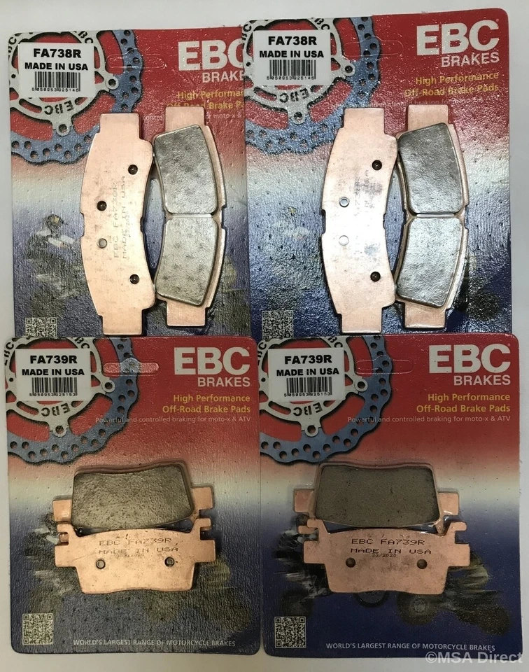 EBC Sintered FRONT and REAR Brake Pads For KAWASAKI KRX1000 TERYX (2020 to 2024) - Image 1 of 4