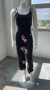 Vintage 90s Suspender Pants/ Jumpsuit Size XS - Picture 1 of 11