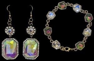 Set of 2 Quartz Earrings and Bracelet - Picture 1 of 3