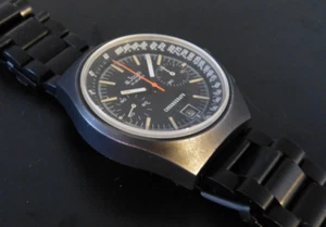 LeJour PVD Vintage Chronograph Tachymeter Watch - Valjoux 7734 "Poor Mans Heuer" - Picture 1 of 18