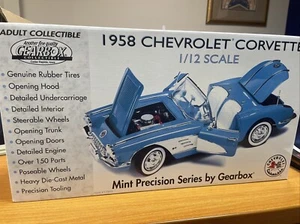 Gearbox 17951 1/12 1958 Chevrolet Corvette Blue Precision Series WP38 - Picture 1 of 5