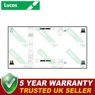 Conductores de encendido HT Lucas LUC5015CP se adapta a Audi Quattro Coupe 90 2.0 2.2 2.3 Foto 1 de 2