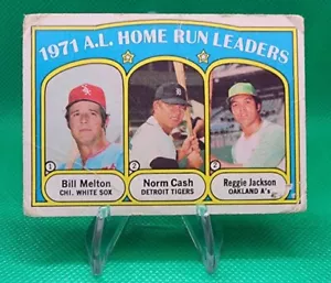 1972 Topps #90 '71 Home Run Leaders Vintage Bill Norm Melton Cash Reggie Jackson - Picture 1 of 2