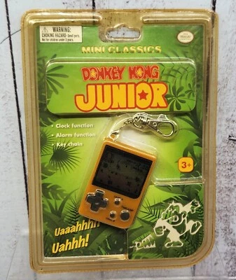 Mini Classics Donkey Kong Junior Nintendo Clock & Alarm Function Key Chain - Image 1 of 4