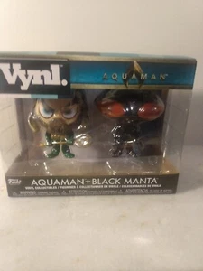 FUNKO Vynl. 2 Pack Figures AQUAMAN & BLACK MANTA NEW 2018 Vinyl - Picture 1 of 1