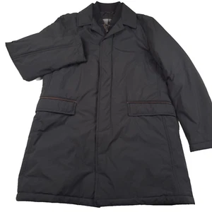 $1195 Corneliani Tech Black Regular Fit Car Coat Mens Size US 40 (EUR 50) - Picture 1 of 16