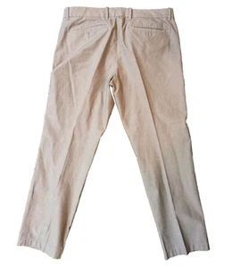 Pantalones de vestir chinos Gap Khakis "a medida" para hombre talla 33 x 32 beige algodón tostado - Imagen 1 de 7