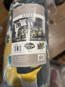 Aster 5 Piece Quilt Set King Size - Picture 1 of 1