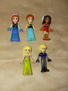 Lego Friends Lot - Frozen & Moana Minifigures Lot - Elsa Anna & More - Picture 1 of 6