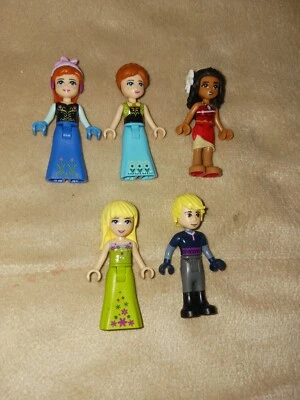 Lote Lego Friends - Lote de minifiguras Frozen y Moana - Elsa Anna y más Foto 1 de 4