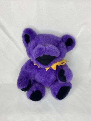Oso de peluche articulado púrpura Grateful Dead 12" con etiquetas 1990 azul líquido Steven Smith Foto 1 de 4